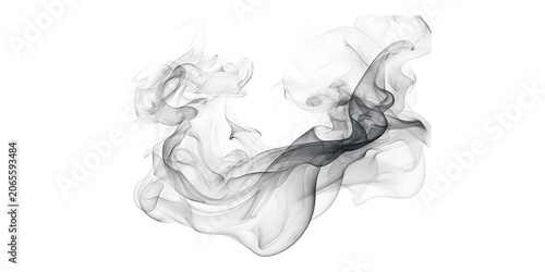 Foto Smoke swirling in a mesmerizing dance on a pure transparent background with shad