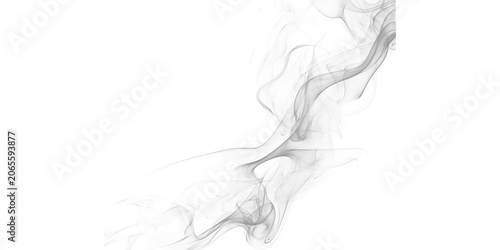 Obraz na płótnie Ethereal smoke tendrils wafting gently upwards in a mesmerizing dance isolated o