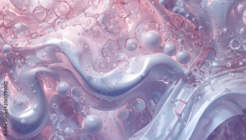 Soft pink and white abstrac...
