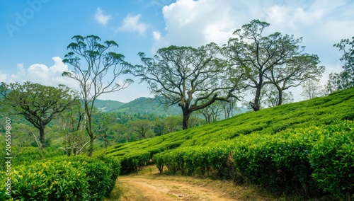 Picturesque tea plantation ...