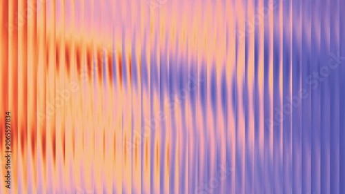 Abstract background featuring vertical flowing waves of soft orange and cool blue gradient light