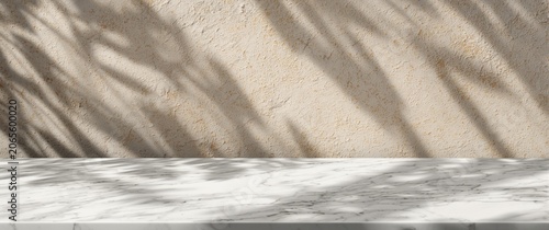 Marble countertop with shad...