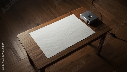 White rectangular paper lyi...