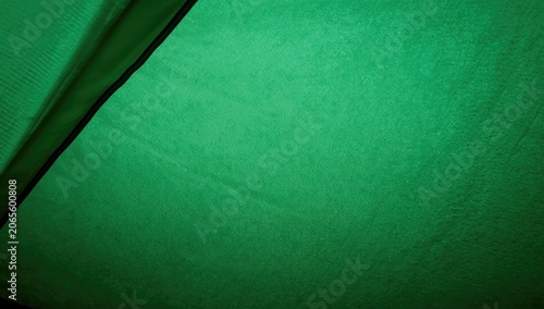 Green fabric texture of a tent interior