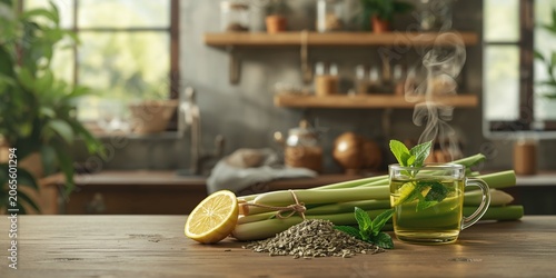 Lemongrass and green tea co...
