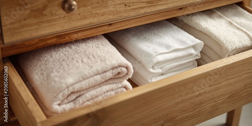 Rustic wooden drawer arrang...