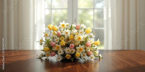 spring floral arrangement o...