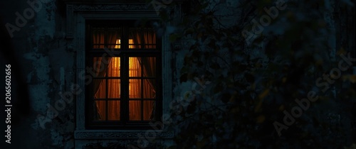 Old fashioned window glowin...