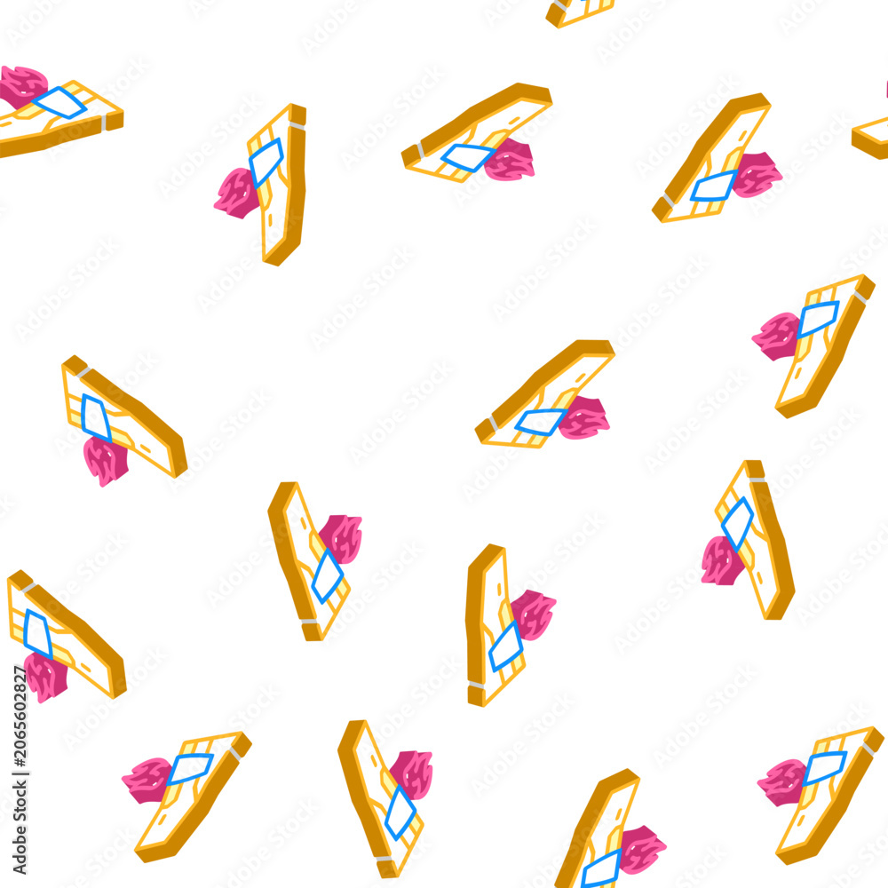 Naklejka premium techno wing isometric seamless pattern. techno wing sign illustration