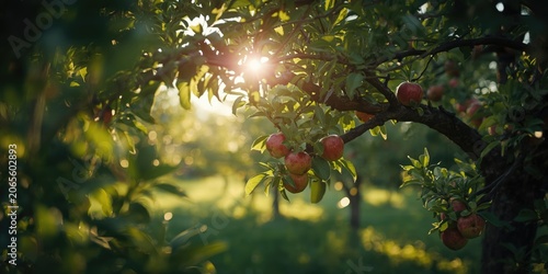Sunlight piercing through g...