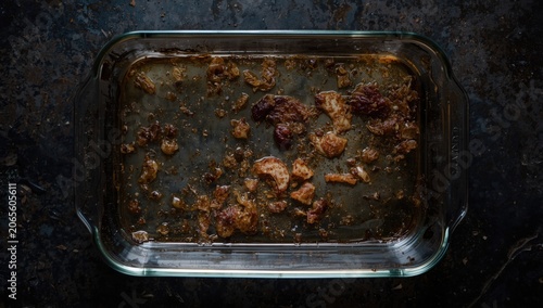 Rectangular glass baking di...