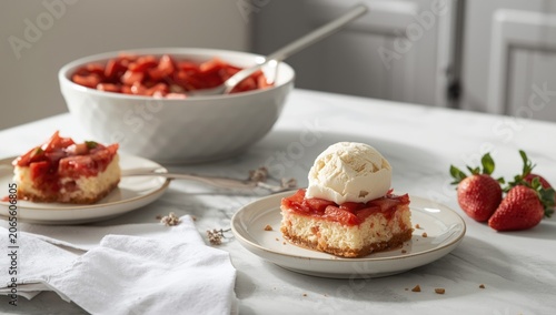 Strawberry cheesecake slice...