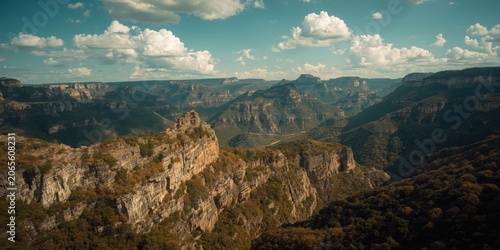 Vast limestone ridges creat...