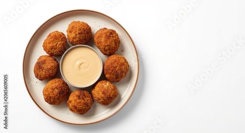 Top down plate view of cris...