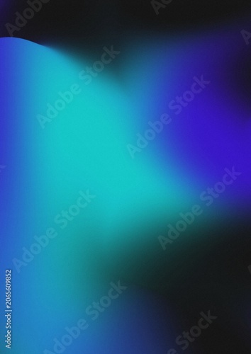 Neon blue gradient grainy background, noisy gradient 