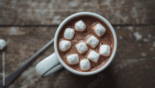 Hot chocolate with marshmal...