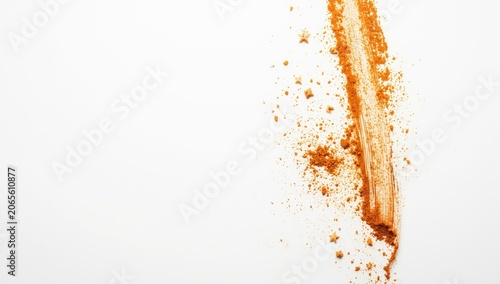 Orange spice powder spilled...