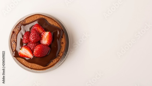 Top view photo showing choc...