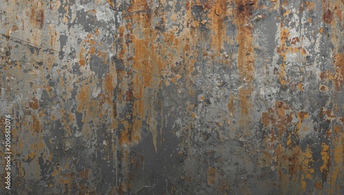 Rusty metal surface with or...