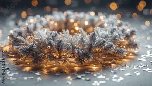 Christmas wreath with light...