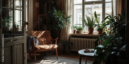 Cozy living room filled wit...