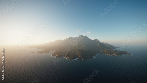 Scenic mountain range and o...