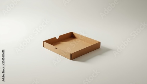 Isolated empty pizza box ma...