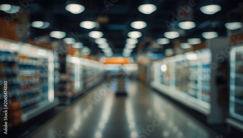 Illuminated supermarket sce...