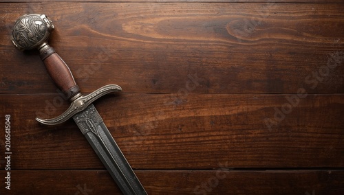 Heritage sword positioned o...