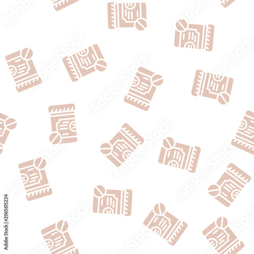 Tableau sur toile antidepressant drugs package glyph vector seamless pattern