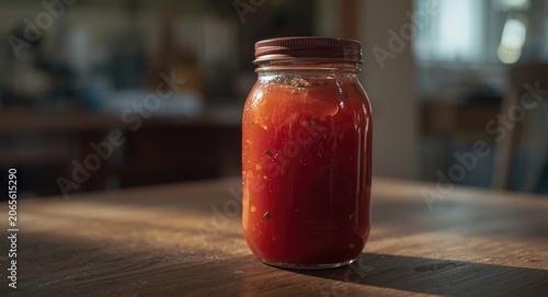Homemade tomato sauce prese...