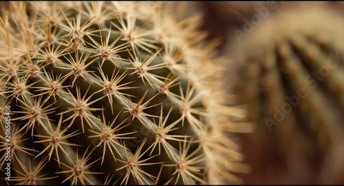 Close up view of spiky cact...