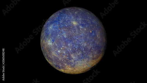 Planet plutıo and space. 3d illustration