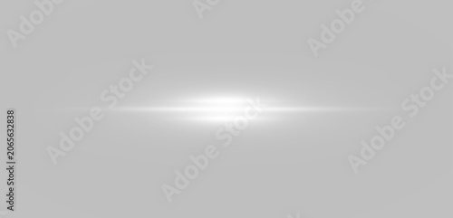 Quadro su tela White glowing flash line brightens the frame instantly