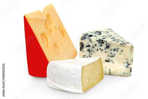 EDAM CHEESE, BRIE AND BLUE CHEESE 