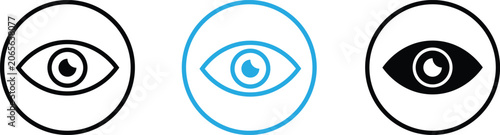 Fotografía View and preview icon set