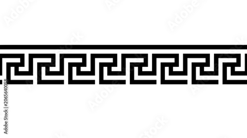 Greek Key Pattern Border Design.