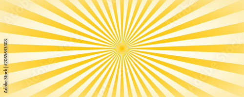 Starburst, sunburst background. Circular monochrome pattern with radial lines.