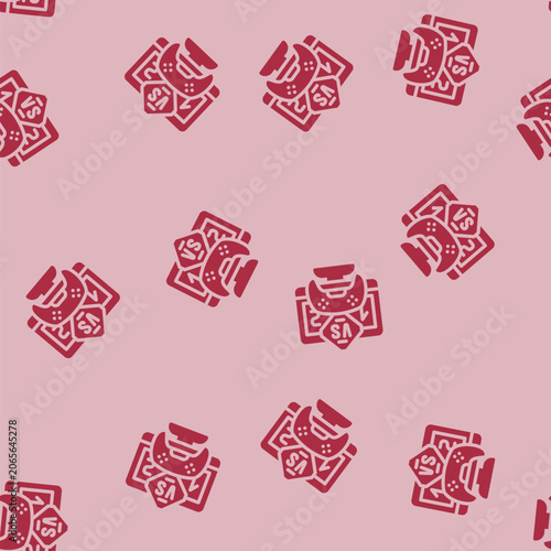 Fotografie multiplayer games game development glyph vector seamless pattern