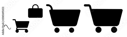 E-commerce mobile app icon set with solid black silhouette on white background featuring digital commerce, mobile interface, app symbol with vector and illustration
