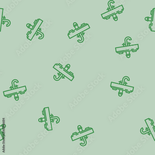 Obraz na plátne wall mounted sink line seamless pattern wall mounted sink thin line illustration