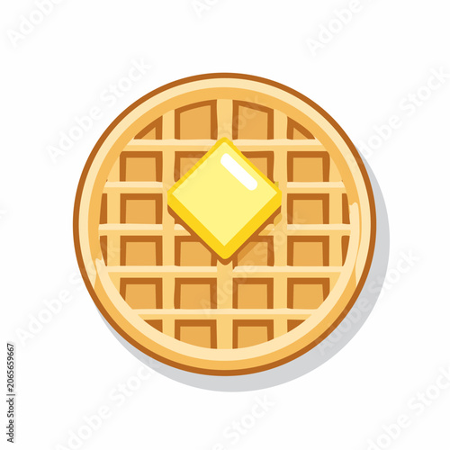 Waffle with Butter