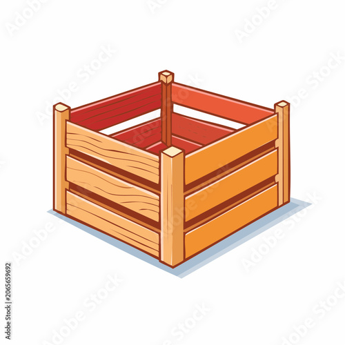 Wooden Crate Illustration