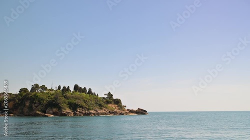 Rocky peninsula landscape of Ulcinj, Montenegro
