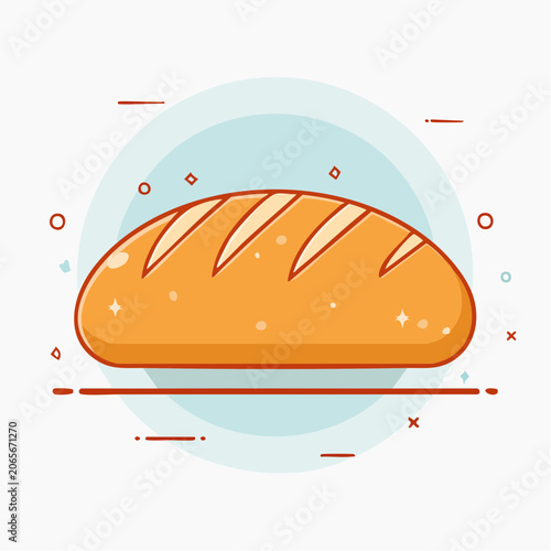 Stylized Loaf of Bread Icon