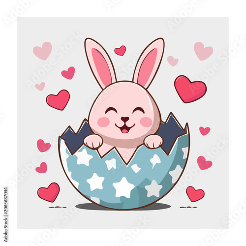 Flat design cartoon penguin with heart and map