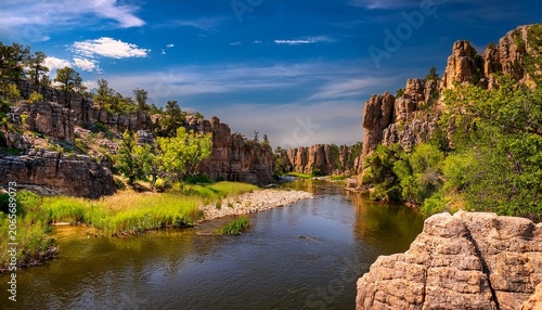 picturesque palisades state park in south dakota split rock creek near sioux falls