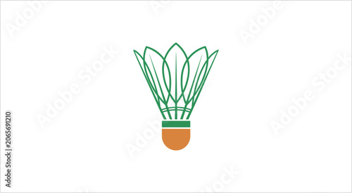 Tableau sur toile Badminton Shuttlecock Icon Vector Illustration.