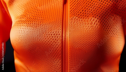 orange hockey jersey mesh texture seamless pattern sports background athletic fabric close up breathable and moisture wicking sportswear textile