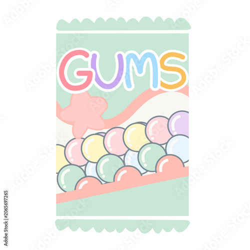 Chewing gum package icon